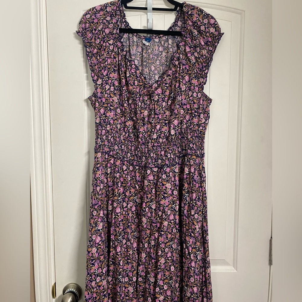 Floral plus size dress